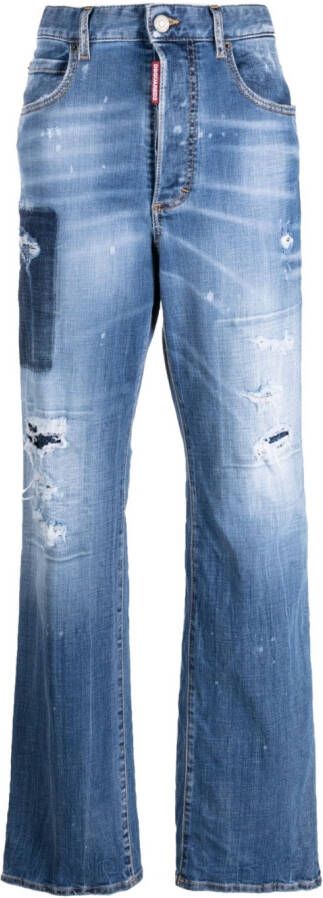 Dsquared2 High waist jeans Blauw