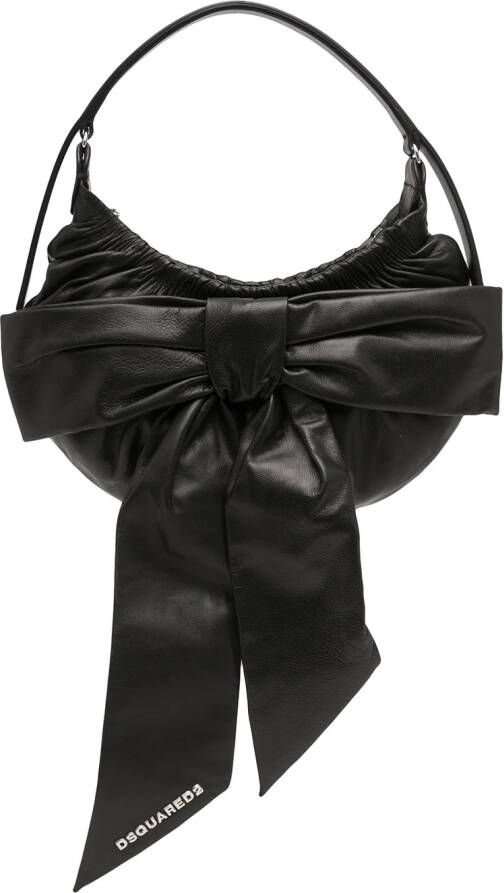 DSQUARED2 Hobo mini-handtas met strik Zwart