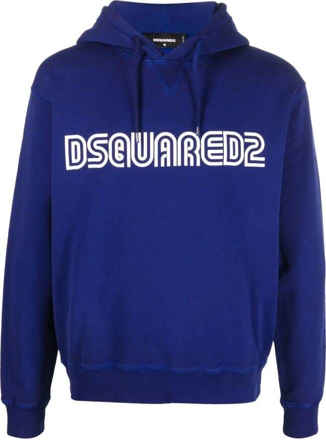 Dsquared2 Hoodie met logoprint Blauw