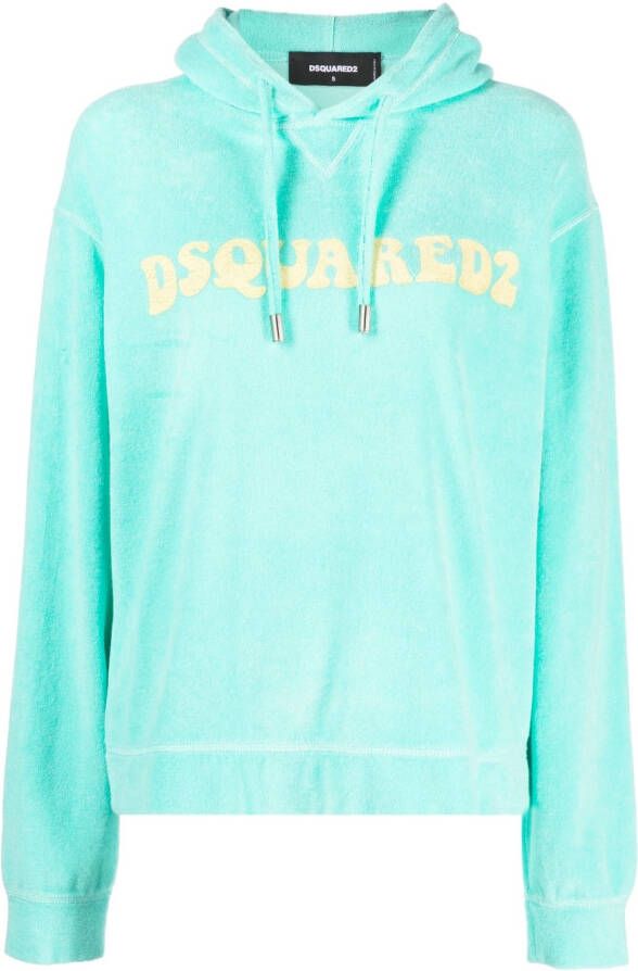 Dsquared2 Hoodie met logoprint Groen