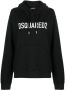 DSQUARED2 Hoodie met logoprint Zwart - Thumbnail 1