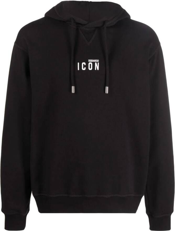 DSQUARED2 Hoodie met logoprint Zwart