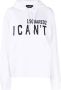 DSQUARED2 Hoodie met tekst Wit - Thumbnail 1