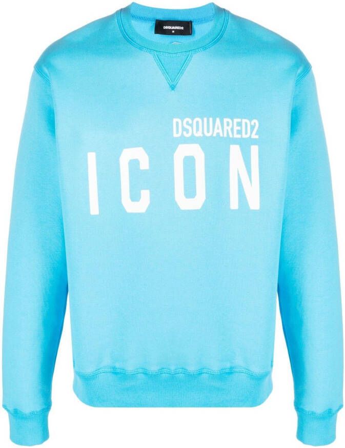 Dsquared2 Sweater met print Blauw