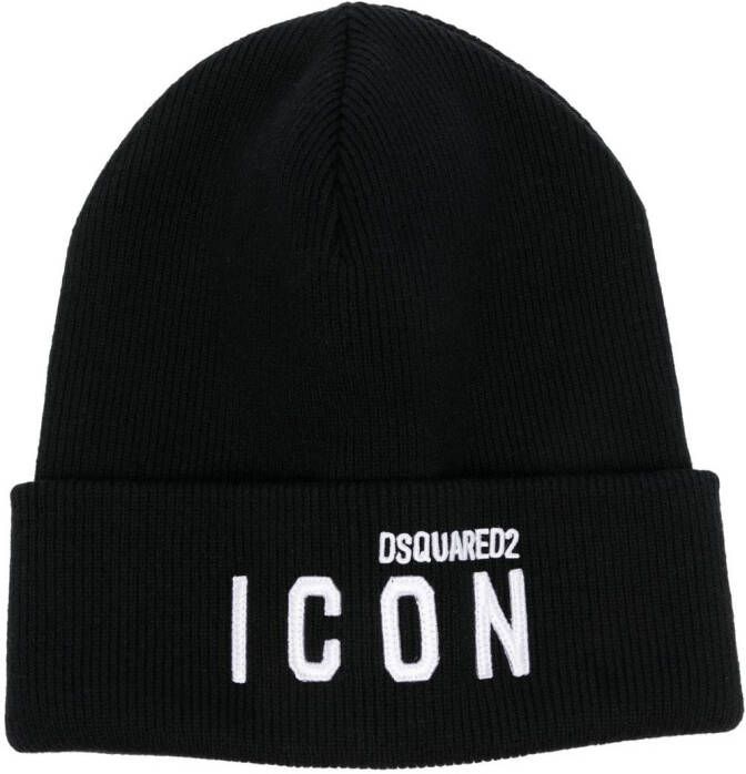 DSQUARED2 Muts met Icon-detail Zwart