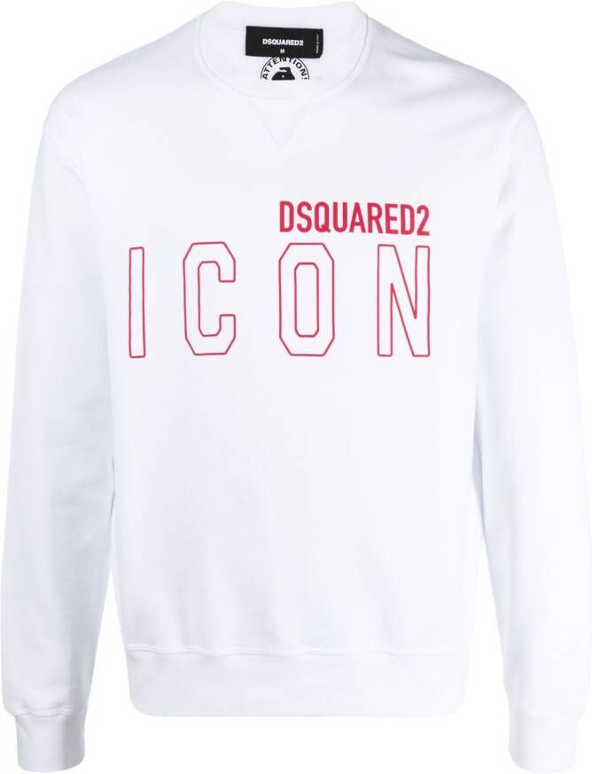 Dsquared2 Sweater met Icon logo-print Wit