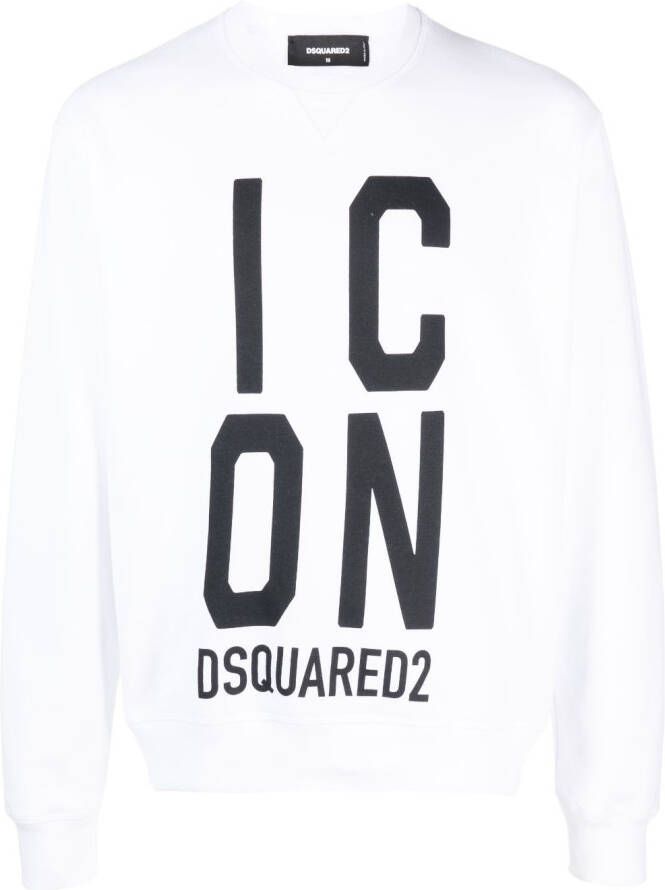 Dsquared2 Sweater met Icon-logoprint Wit
