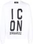 Dsquared2 Sweater met Icon-logoprint Wit - Thumbnail 1