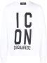 DSQUARED2 Sweater met Icon-logoprint Wit - Thumbnail 1