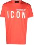Dsquared2 T-shirt met Icon-logoprint Oranje - Thumbnail 1