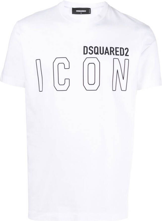 Dsquared2 T-shirt met Icon-logoprint Wit