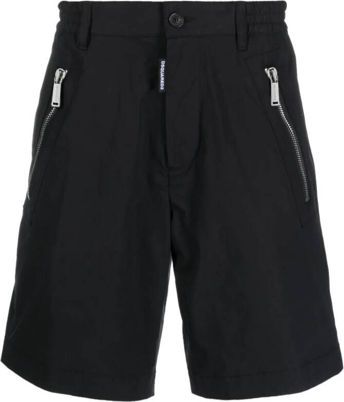 Dsquared2 Shorts met print Zwart