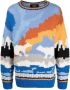 DSQUARED2 Intarsia trui Blauw - Thumbnail 1