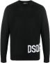 DSQUARED2 Intarsia trui Zwart - Thumbnail 1
