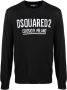 DSQUARED2 Intarsia trui Zwart - Thumbnail 1