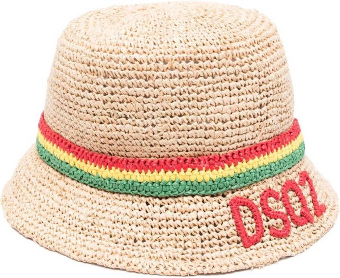 DSQUARED2 Geweven vissershoed Beige