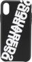 DSQUARED2 iPhone X hoesje met logo Zwart - Thumbnail 1