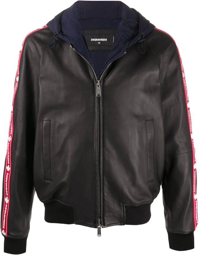 Dsquared2 Jas met capuchon Zwart