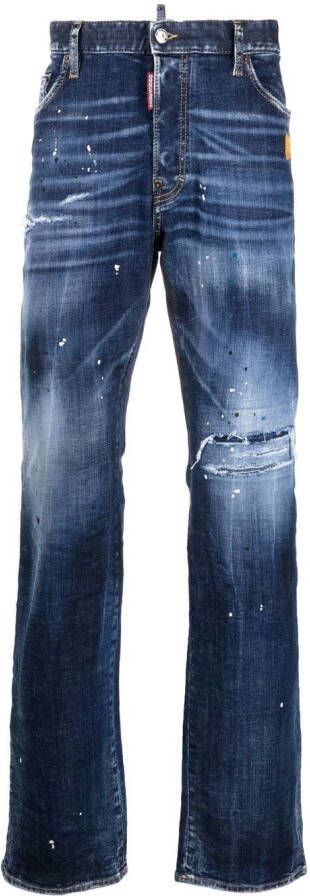 Dsquared2 Jeans met gebleekt effect Blauw