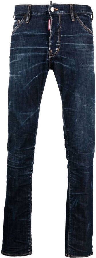DSQUARED2 Jeans met logopatch Blauw
