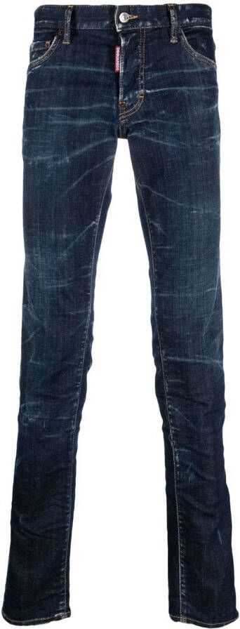 DSQUARED2 Jeans met logopatch Blauw