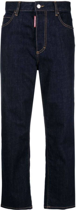 Dsquared2 Jeans met logopatch Blauw