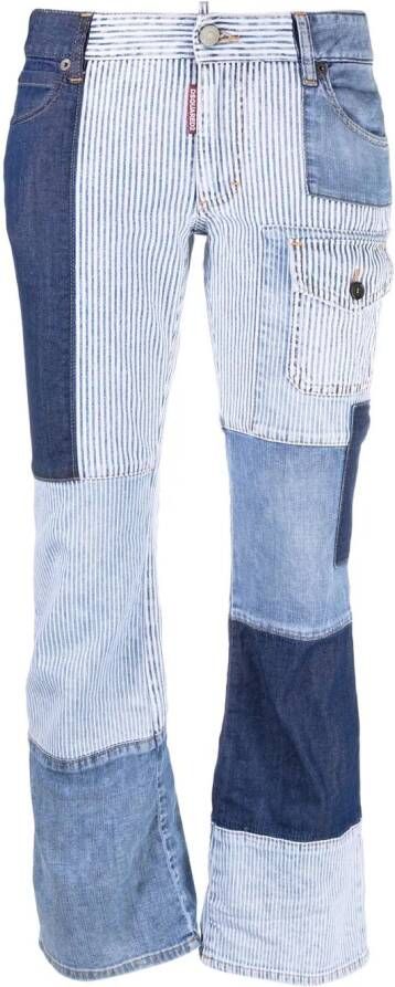 DSQUARED2 Jeans met patchwork Blauw