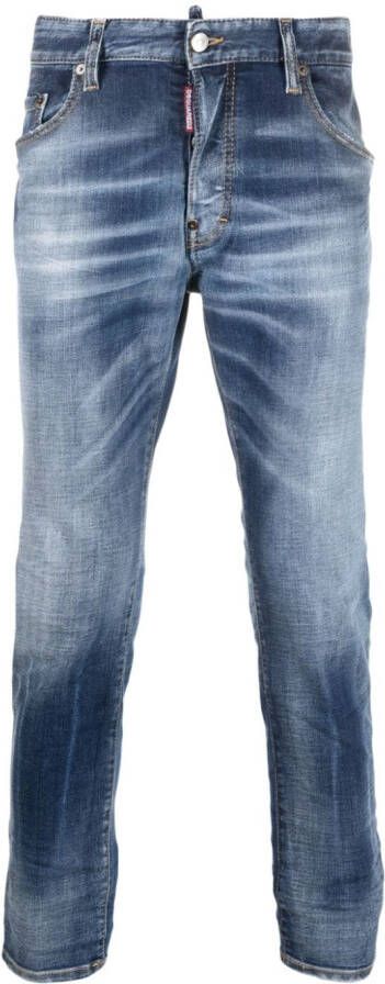 Dsquared2 Jeans met verwassen effect Blauw