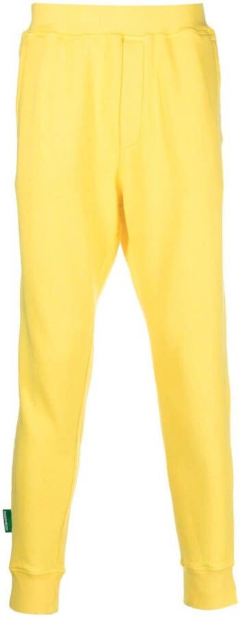 DSQUARED2 Trainingsbroek met toelopende pijpen Geel