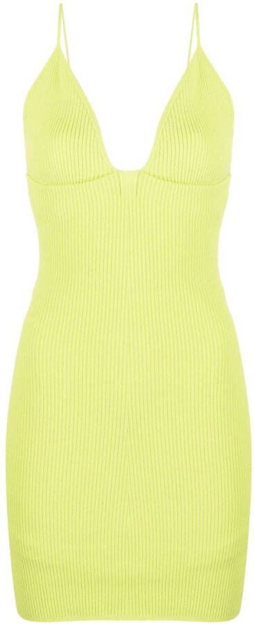 DSQUARED2 Jurk met V-hals 173 CYBER YELLOW