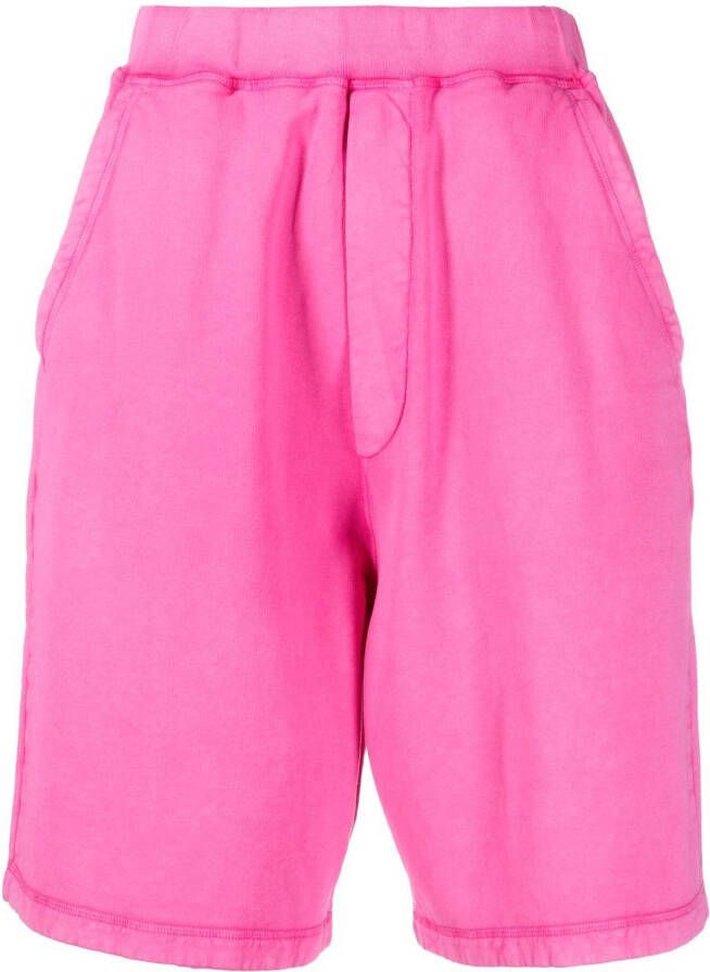 Dsquared2 Katoenen shorts Roze