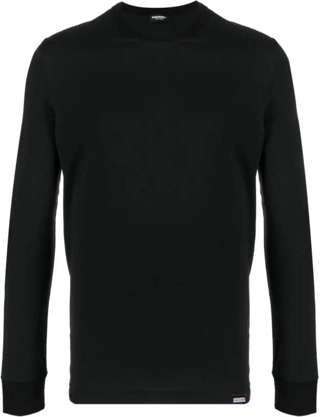 Dsquared2 Katoenen sweater Zwart