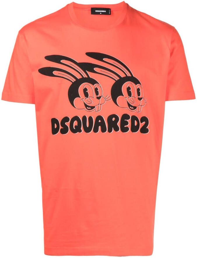 Dsquared2 Katoenen T-shirt Oranje