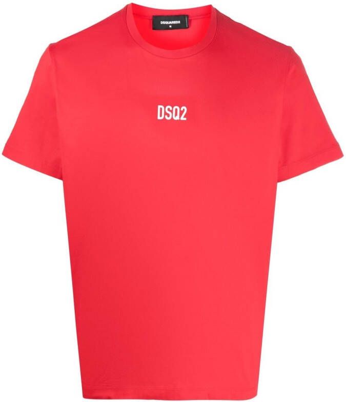 Dsquared2 Katoenen T-shirt Rood