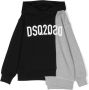 Dsquared2 Kids Asymmetrische hoodie Zwart - Thumbnail 1