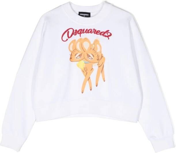 DSQUARED2 KIDS Trui met print Wit