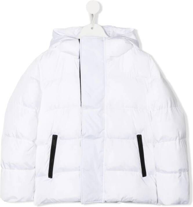 DSQUARED2 KIDS Donsjack met capuchon Wit