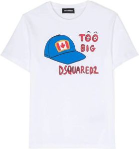 Dsquared2 Kids T-shirt met grafische print Wit