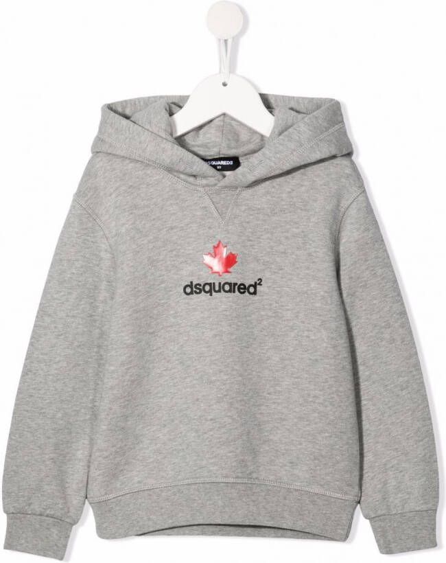 DSQUARED2 KIDS Hoodie met logoprint Grijs