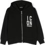 DSQUARED2 KIDS Hoodie met logoprint Zwart - Thumbnail 1