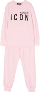 Dsquared2 Kids Pyjama met Icon-print Roze