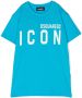 Dsquared2 Kids T-shirt met logoprint Blauw - Thumbnail 1