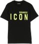 Dsquared2 Kids T-shirt met logoprint Zwart - Thumbnail 1