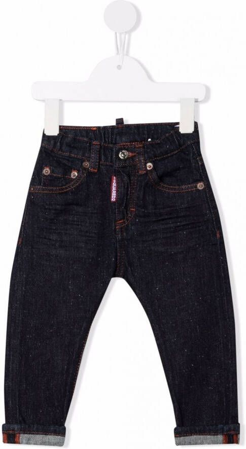 DSQUARED2 KIDS Jeans met logoprint Blauw