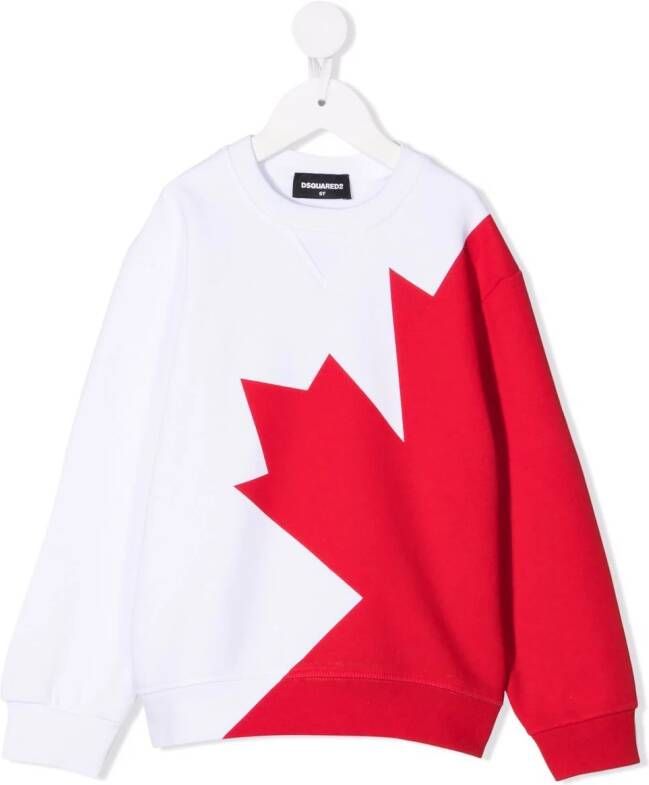 DSQUARED2 KIDS Katoenen sweater Wit