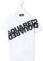 Dsquared2 Kids Katoenen T-shirt Wit - Thumbnail 1