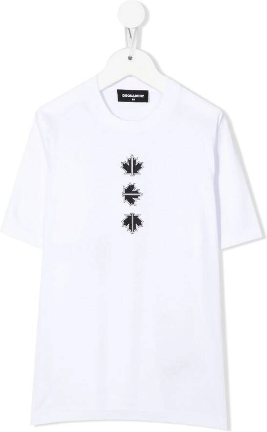 DSQUARED2 KIDS Katoenen T-shirt Wit