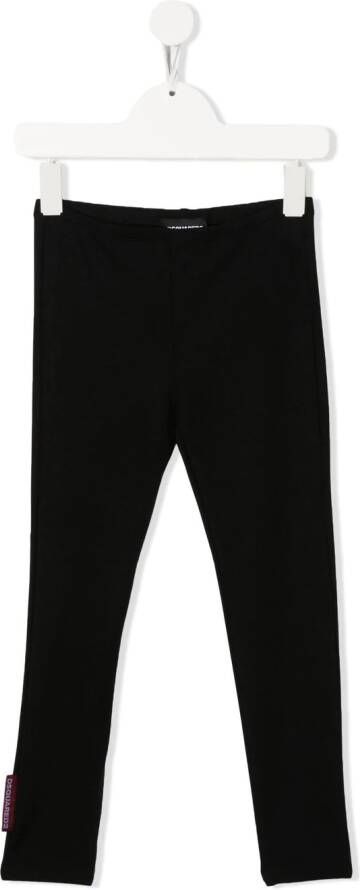 DSQUARED2 KIDS Legging met logopatch Zwart