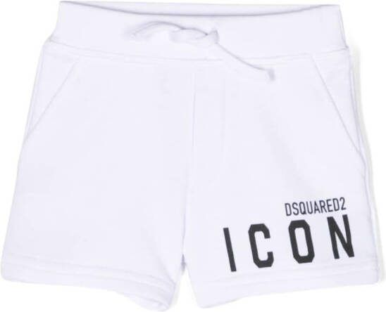 DSQUARED2 KIDS Shorts met logoprint Wit