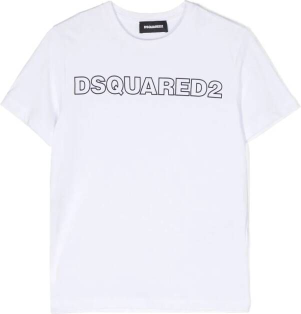 DSQUARED2 KIDS T-shirt met logoprint Wit